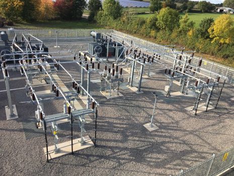 WPD 66kV substation, Brush Transformers, Bus Section,  Double Bay, Compound Substation